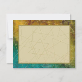 Bar of Bat Mitzvah Dank u uit deze wereld 3 Bedankkaart