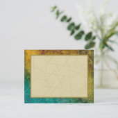 Bar of Bat Mitzvah Dank u uit deze wereld 3 Bedankkaart (Staand voorkant)