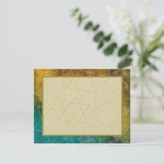 Bar of Bat Mitzvah Dank u uit deze wereld 3 Bedankkaart (Staand voorkant)