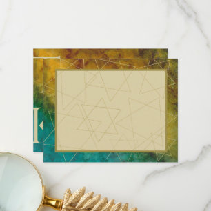 Bar of Bat Mitzvah Dank u uit deze wereld 3 Bedankkaart