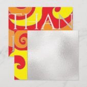 Bar of Bat Mitzvah Dank u wel kaarten Groovy Swirl (Voorkant / Achterkant)