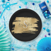 Bar of Bat Mitzvah Elegant Gold Paper Bord (Feest)