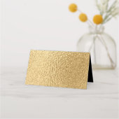 Bar of Bat Mitzvah Elegant Goud en Zwart Plaatskaartje (Achterkant)