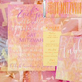 Bar of Bat Mitzvah Gewoon Subtiel Kartonnen Onderzetters