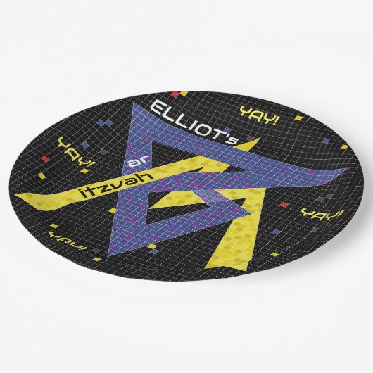 Bar of Bat Mitzvah Papier Bord SPEL ON (Gekanteld)