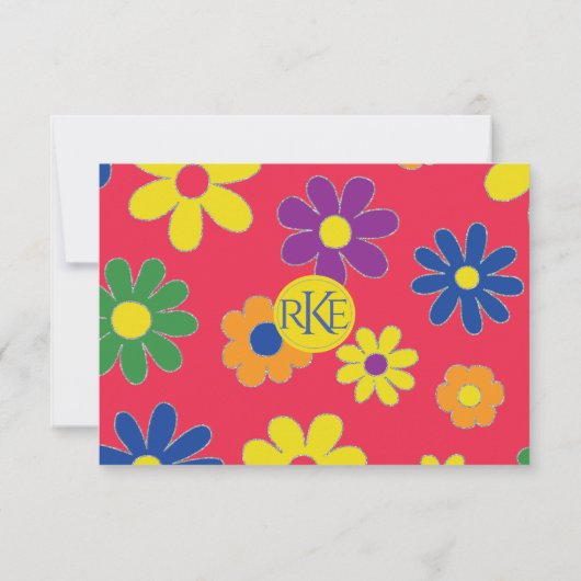 Bar of Bat Mitzvah RSVP Flowers (Achterkant)