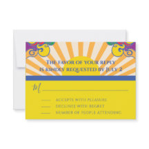 Bar of Bat Mitzvah RSVP Silvery Swirls