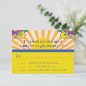 Bar of Bat Mitzvah RSVP Silvery Swirls (Staand voorkant)