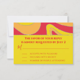 Bar of Bat Mitzvah RSVP Silvery Waves