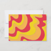 Bar of Bat Mitzvah RSVP Silvery Waves Kaartje (Achterkant)