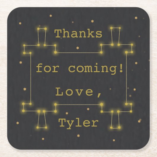 Bar of Bat Mitzvah Space Torah Kartonnen Onderzetters (Voorkant)