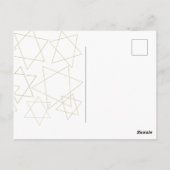 Bar of Bat Mitzwa Buiten de Wereld om Briefkaart (Achterkant)