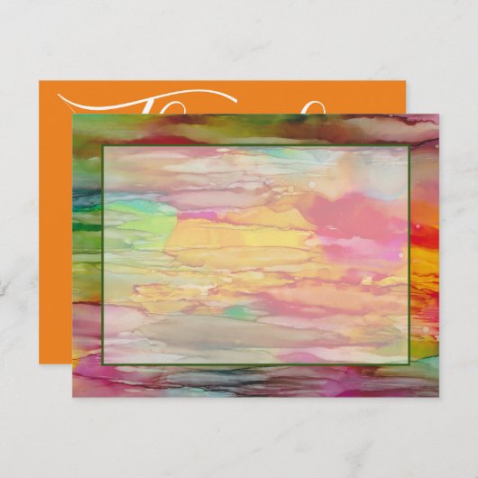 Bar of BBT Mitzvah Hartelijk dank voor uw kaart (Voorkant / Achterkant)