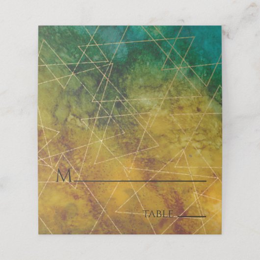 Bar of BBT Mitzvah uit deze World Place Card Plaatskaartje (Buitenkant ongevouwen)