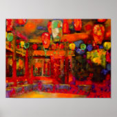 Bar Olympia, 1928 kleurrijk kunstschilderij Poster (Voorkant)