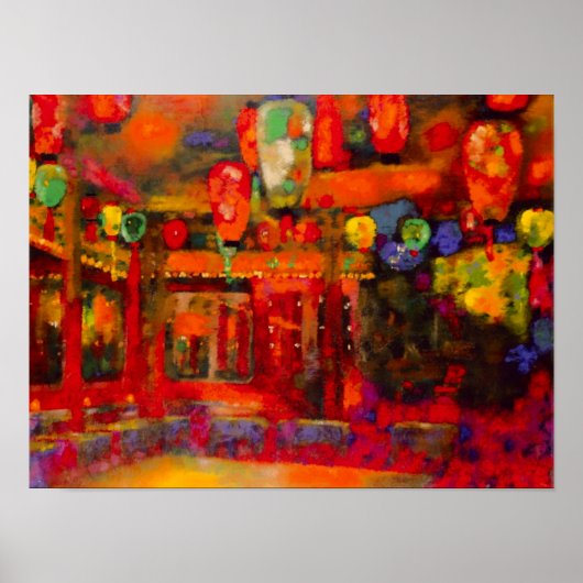 Bar Olympia, 1928 kleurrijk kunstschilderij Poster (Voorkant)