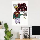 Bar open poster (Thuiskantoor)