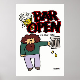Bar open poster