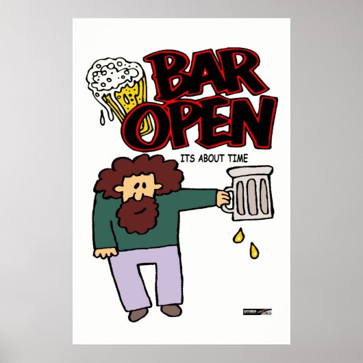 Bar open poster (Voorkant)