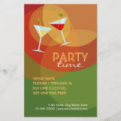 Bar Pub Club Cocktail Drinken Feest Flyer (Voorkant)