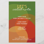 Bar Pub Club Cocktail Drinken Feest Flyer (Achterkant)