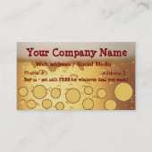 Bar, Restaurant Loyalty Punch Kaart Visitekaartjes (Voorkant)