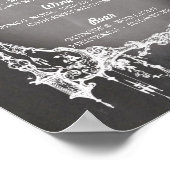 Bar Rustic Gothic Halloween Sign Wedding Reception Poster (Hoek)