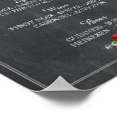 Bar Rustic Skull Halloween Sign Weddenschappen Rec Poster (Hoek)