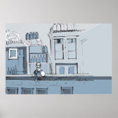 Bar scene uit 1880 - rechts poster (Voorkant)