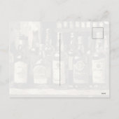 "Bar Shelf Bottle Collection" (Stijl 2) Feestdagenkaart (Achterkant)