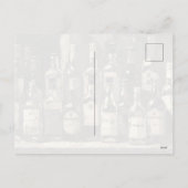 "Bar Shelf Bottle Collection" (Stijl 3) Feestdagenkaart (Achterkant)