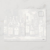 "Bar Shelf Bottle Collection" (Stijl 4) Feestdagenkaart (Achterkant)