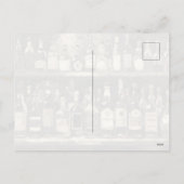 "Bar Shelf Bottle Collection" (Stijl 5) Feestdagenkaart (Achterkant)