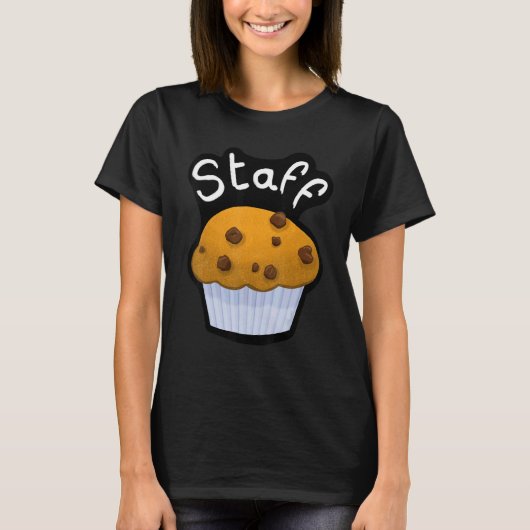 Bar Staff Croissant for coffee and bakery house wh T-shirt (Voorkant)