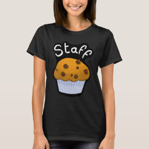 Bar staff Croissant voor koffie en bakkerij met T-shirt