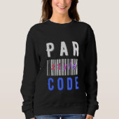 Bar Style Code Modern Barcode Programming T-Shirt (Voorkant)