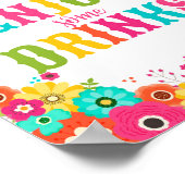 Bar Table Sign. Poster Mexicaans Fiesta Theme (Hoek)