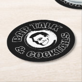 Bar Talk & Cocktails Logo Onderzetter (Gebogen)