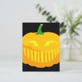 Bar Teeth Jack-O-'Lantern Briefkaart (Staand voorkant)