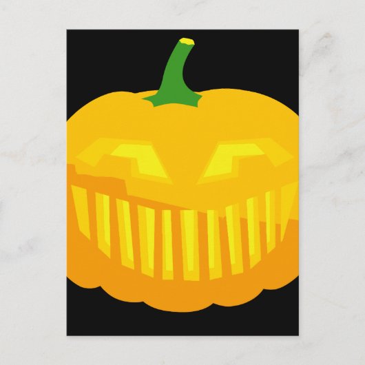 Bar Teeth Jack-O-'Lantern Briefkaart (Voorkant)