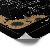 Bar Teken Tarot Teken Huwelijksreceptie Halloween Poster (Hoek)