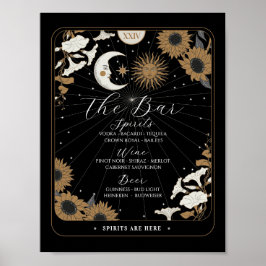 Bar Teken Tarot Teken Huwelijksreceptie Halloween Poster