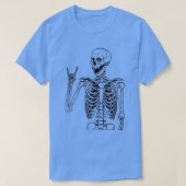 Bar ten Duh Bartender Funny Cool Skeleton Happy H T-shirt (Design voorkant)