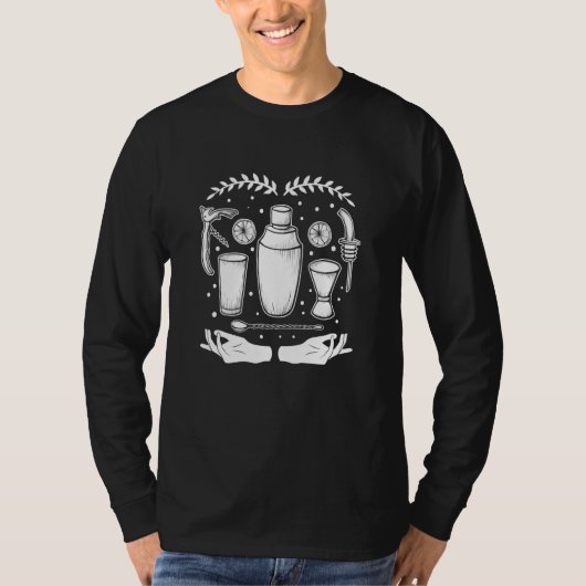 Bar Tender en Cantina Waitress Cocktail Dr. T-shirt (Voorkant)