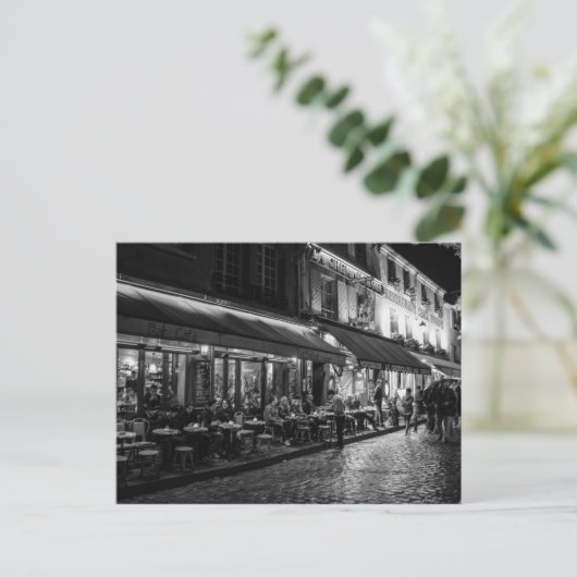Bar terrasse Paris Briefkaart (Staand voorkant)