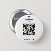 Bar Tip Knop Scan to Tip Logo Ronde Button 5,7 Cm (Voorkant /achterkant)