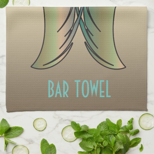 Bar Towel Gold Woman Face Theedoek (Gevouwen)