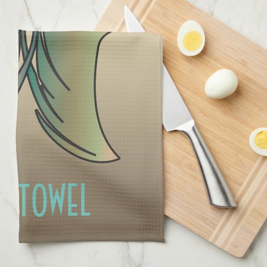 Bar Towel Gold Woman Face Theedoek (Quarter Fold)