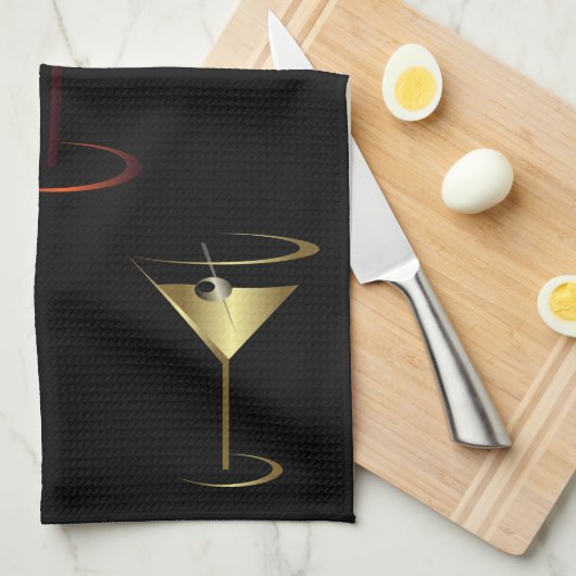 Bar Towel - Martini Cocktail Party Theedoek (Quarter Fold)