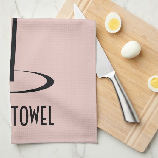 Bar Towel Pink Martini Cocktail Glass Theedoek (Quarter Fold)